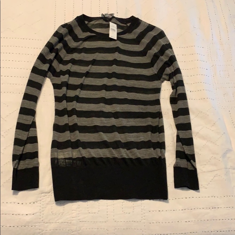 Loft sheer striped shirt